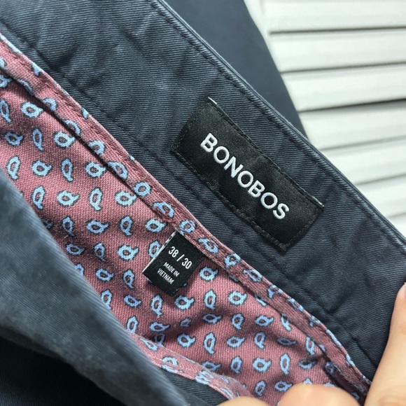 Bonobos Pants Men's Blue Monday Slim Fit Stretch Mid Rise Dress Pants Size 38/30 - Picture 5 of 7